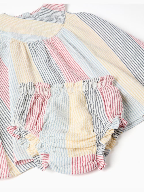 Robe sans manches en coton à rayures You&Me - Kiabi Robe sans manches en coton à rayures You&Me - Kiabi