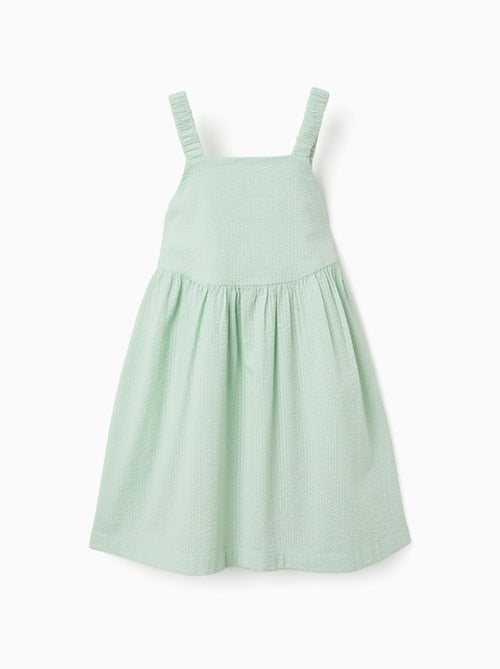Robe sans manches en coton avec bretelles élastiques - Kiabi