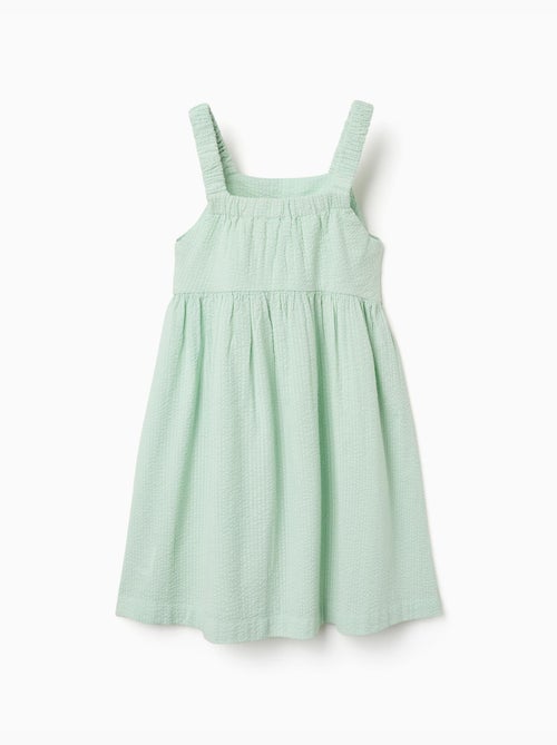 Robe sans manches en coton avec bretelles élastiques - Kiabi