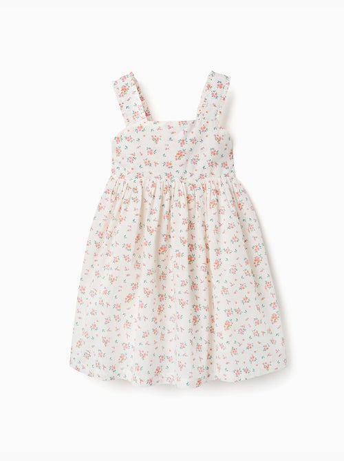 Robe sans manches en coton avec motif floral - Kiabi Robe sans manches en coton avec motif floral - Kiabi