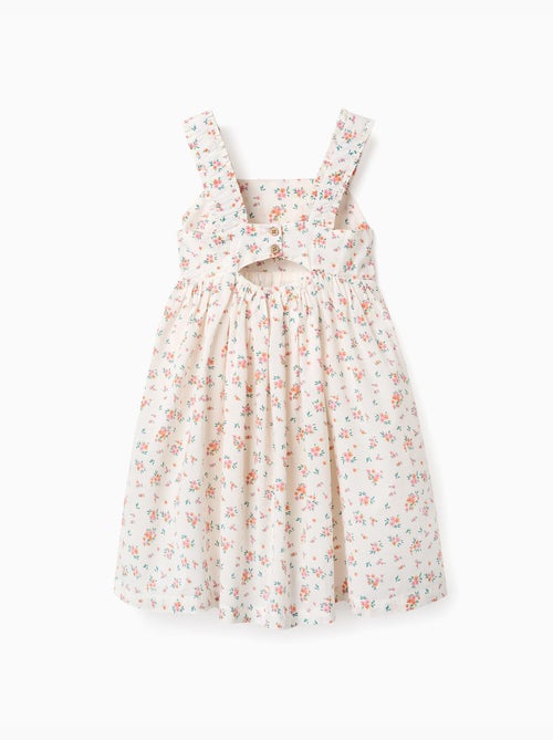 Robe sans manches en coton avec motif floral - Kiabi Robe sans manches en coton avec motif floral - Kiabi