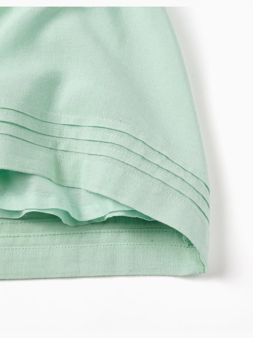 Robe sans manches en coton et lin - Kiabi
