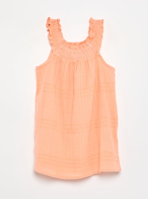 Robe sans manches en dobby - Kiabi