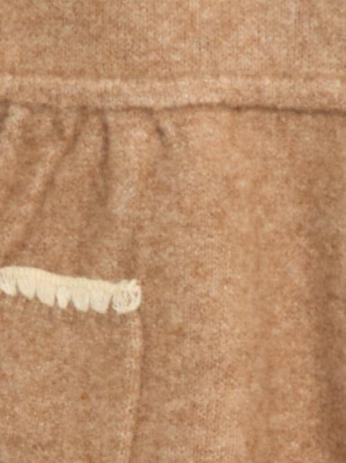 Robe sans manches en maille tricot avec 2 poches - Kiabi