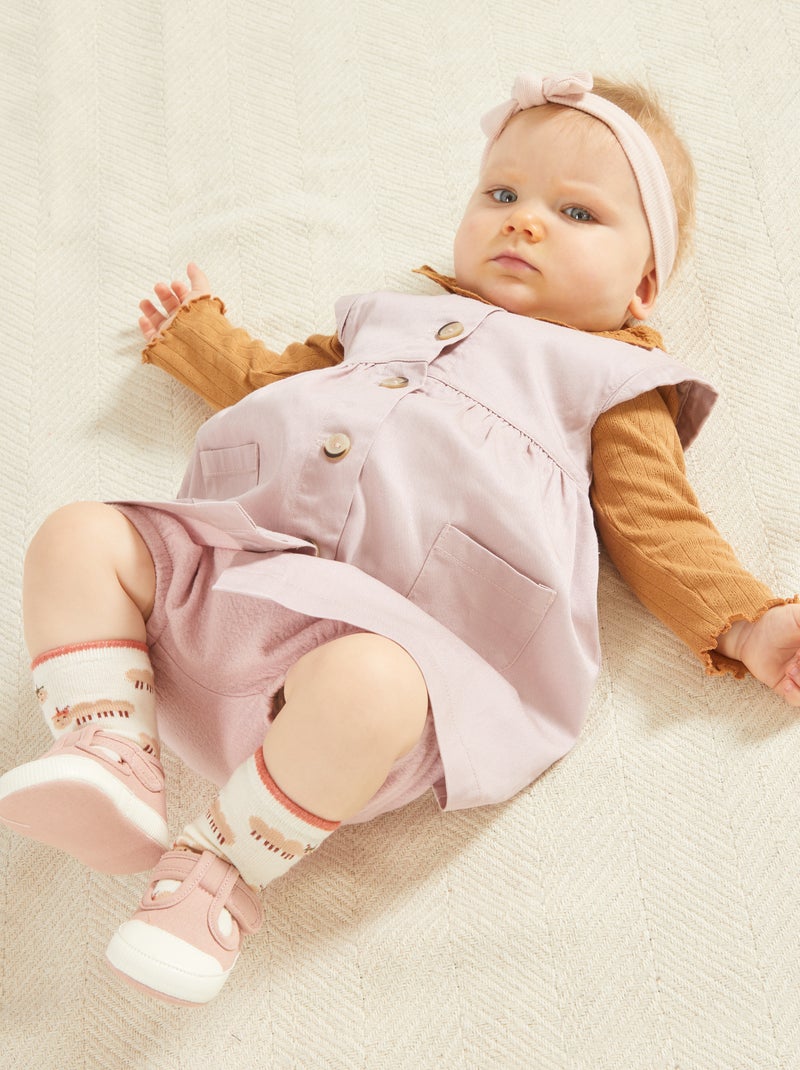 Robe sans manches en tencel Violet - Kiabi