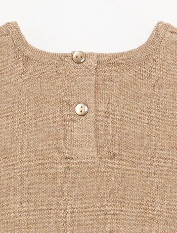 Robe sans manches en tricot avec nœuds