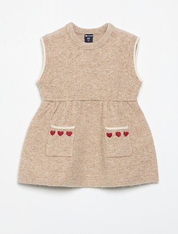 Robe sans manches en tricot