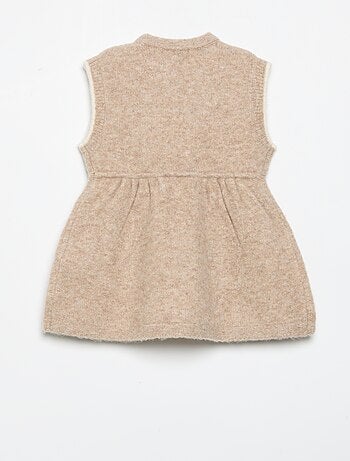 Robe sans manches en tricot