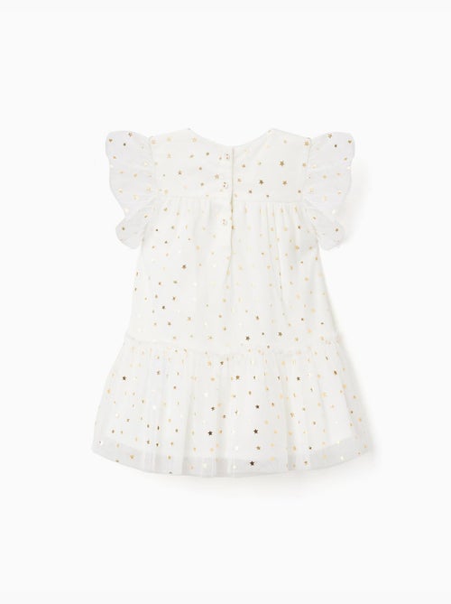 Robe sans manches en tulle à volants et étoiles - Kiabi