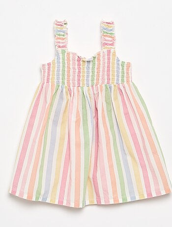 Robe sans manches en voile de coton