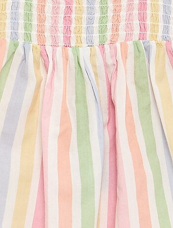 Robe sans manches en voile de coton