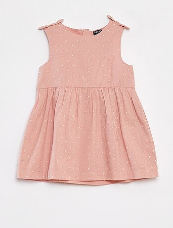 Robe sans manches en voile de coton