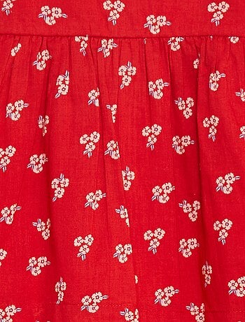 Robe sans manches en voile de coton