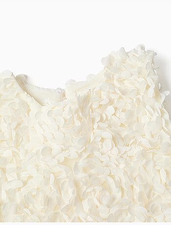 Robe sans manches évasée à fleurs