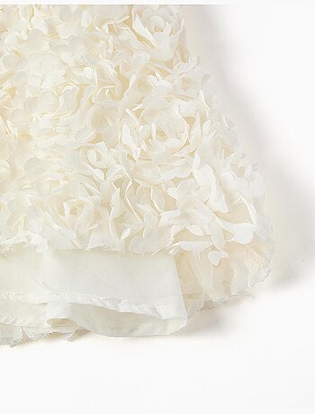 Robe sans manches évasée à fleurs