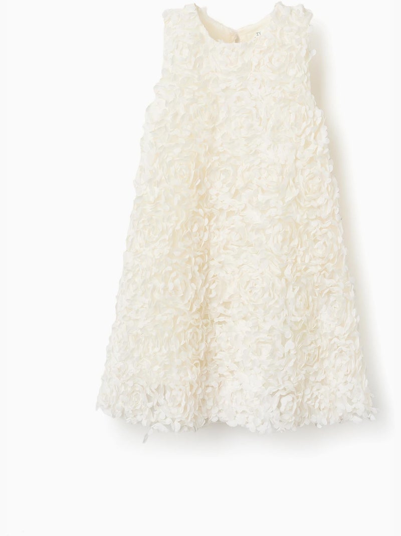 Robe sans manches évasée à fleurs Blanc - Kiabi