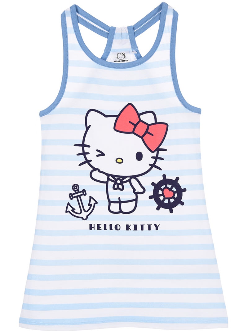 Robe Sans Manches Hello Kitty   | Licence Officielle Bleu - Kiabi