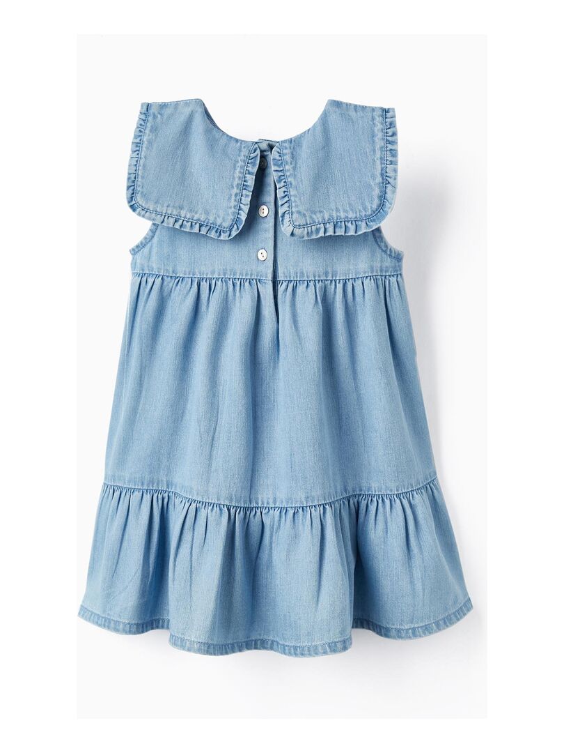 Robe Longue Sans Manches Bleue Technics Taille 12 - Occasion Très Bon état