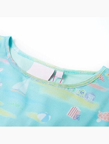 Robe sans manches motif paysage balnéaire - vidaxl