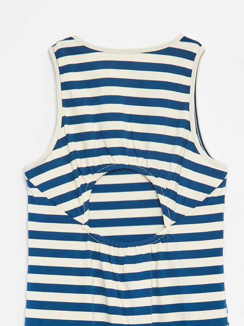 Robe sans manches ouverte dans le dos Bleu - Kiabi