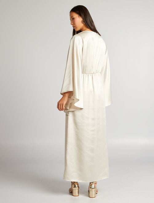 Robe longue blanche discount kiabi