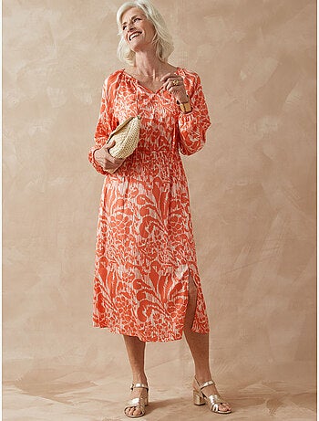 Robe satinée coupe ample - DAXON