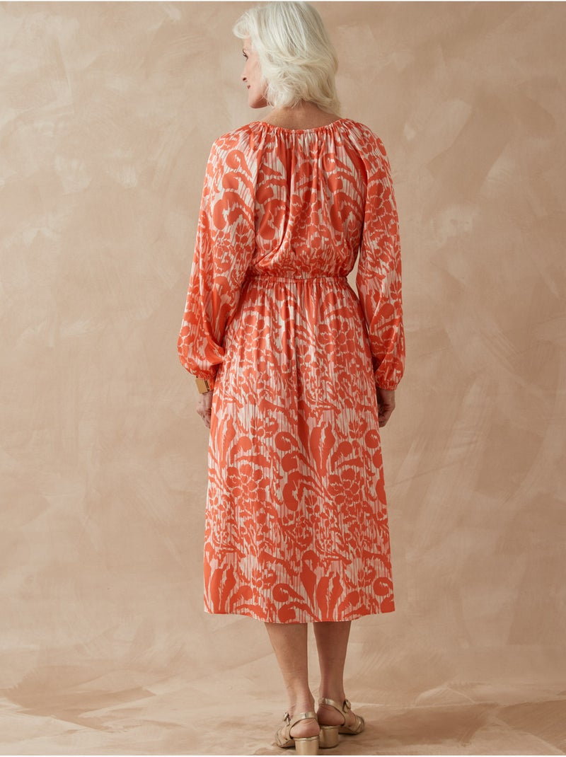 Robe satinée coupe ample - DAXON Corail - Kiabi