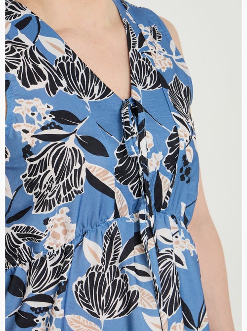 Robe satinée, motif fleurs d'orient - afibel - Kiabi Robe satinée, motif fleurs d'orient - afibel - Kiabi