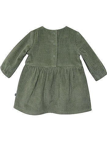 Robe simone velours cotele manches longues