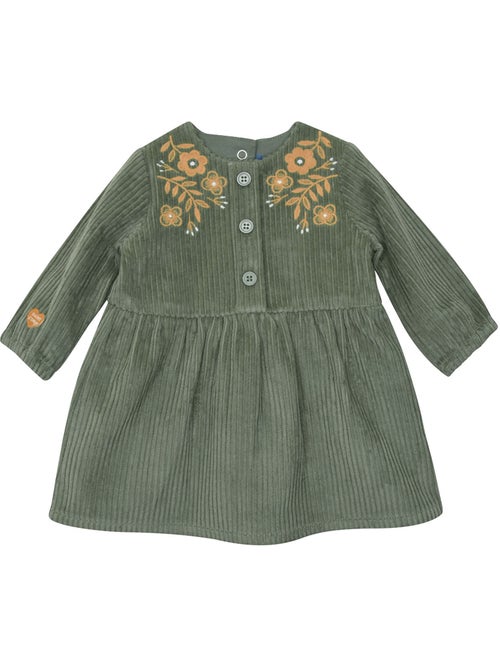 Robe simone velours cotele manches longues - Kiabi Robe simone velours cotele manches longues - Kiabi