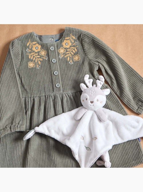 Robe simone velours cotele manches longues - Kiabi Robe simone velours cotele manches longues - Kiabi