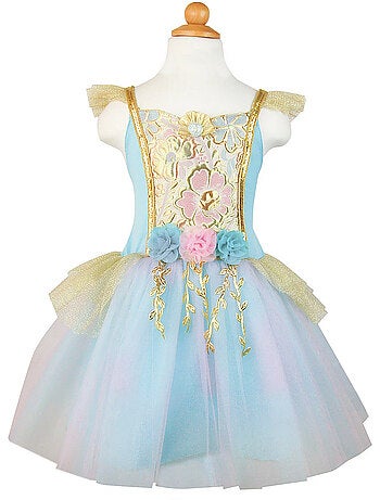 Robe sirene avec queue pastel aqua - 3-4 ans
