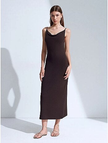 Robe slip midi sans manches dilvin