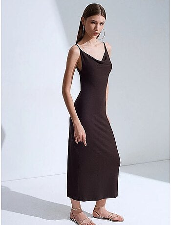 Robe slip midi sans manches dilvin