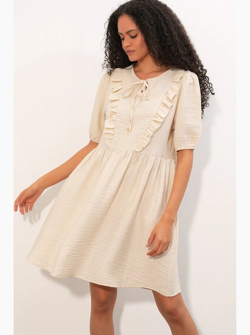 Robe smock mini trapèze femme bdart - Kiabi Robe smock mini trapèze femme bdart - Kiabi