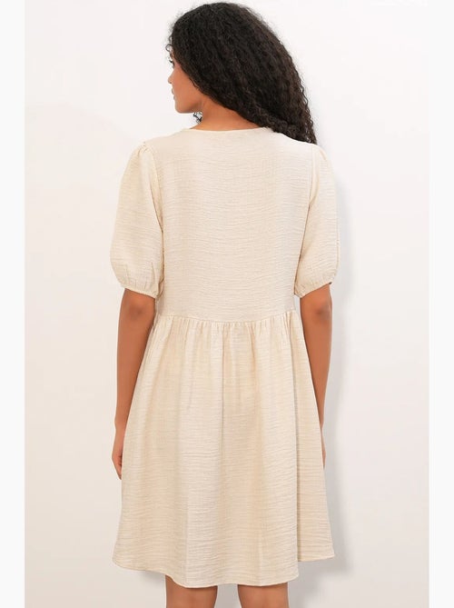 Robe smock mini trapèze femme bdart - Kiabi Robe smock mini trapèze femme bdart - Kiabi