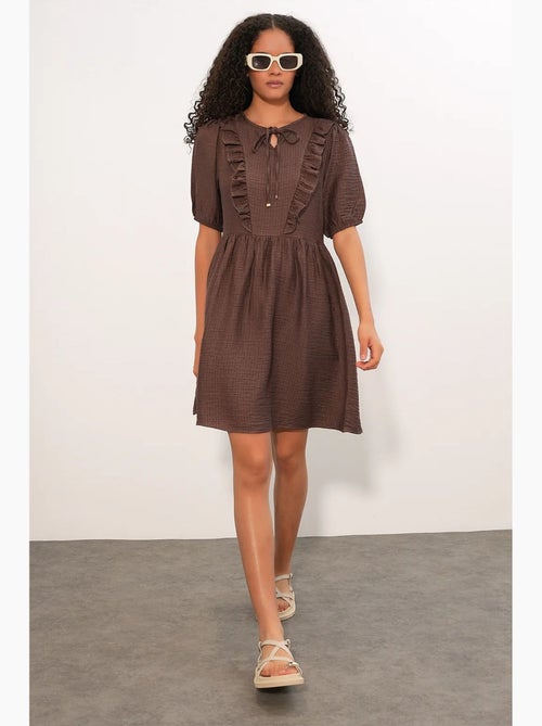 Robe smock mini trapèze femme bdart - Kiabi Robe smock mini trapèze femme bdart - Kiabi