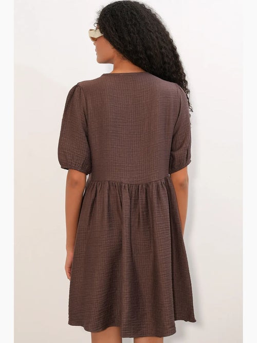Robe smock mini trapèze femme bdart - Kiabi Robe smock mini trapèze femme bdart - Kiabi