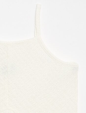 Robe smockée à fines bretelles