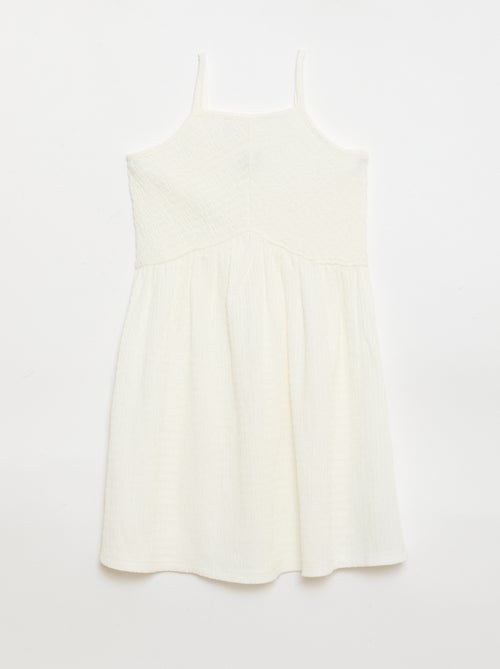 Robe smockée à fines bretelles - Kiabi Robe smockée à fines bretelles - Kiabi