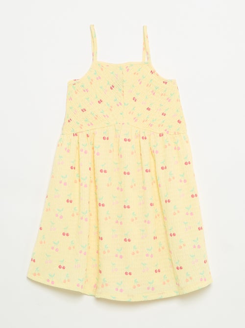 Robe smockée à fines bretelles - Kiabi