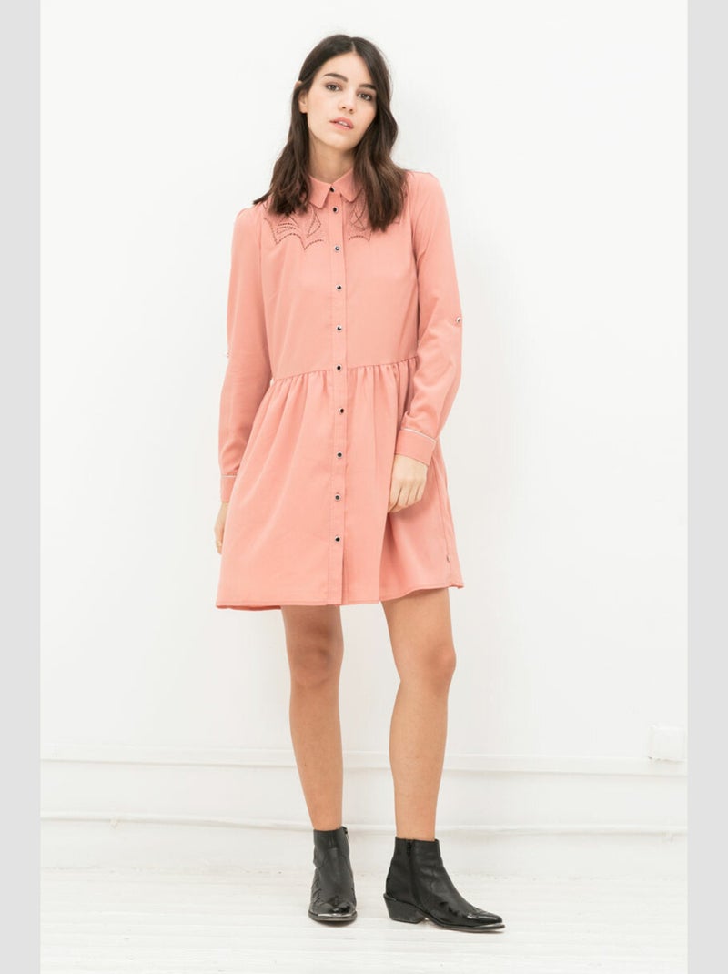 Robe Suellen 'Le Temps Des Cerises' Rose - Kiabi