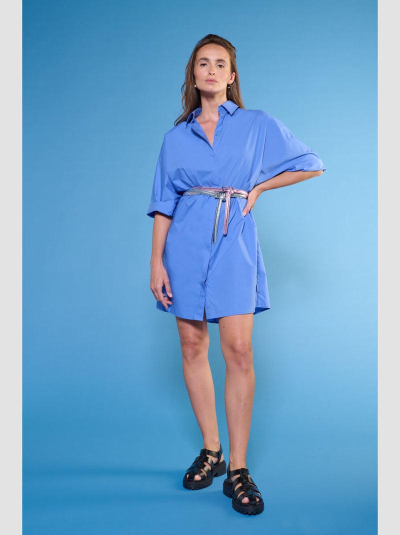 Robe SUZAN evasée, patineuse 'Le Temps Des Cerises' Bleu - Kiabi