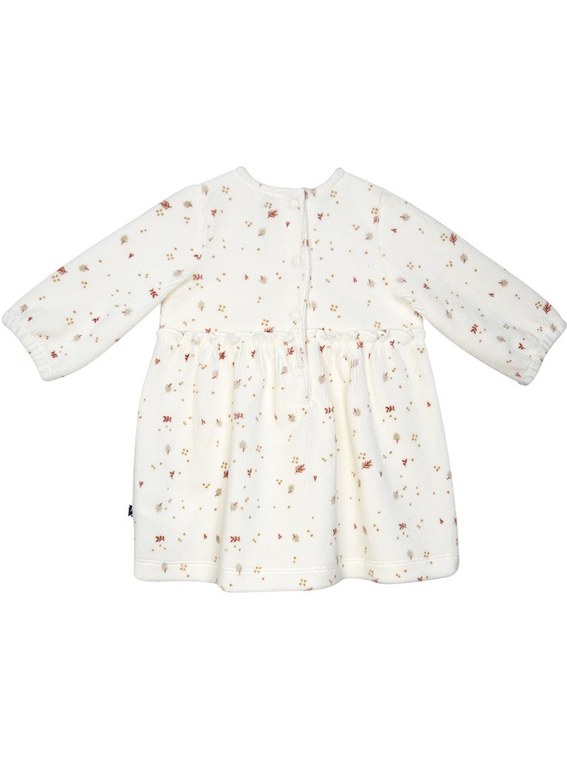 Robe suzane maille fantaisie bebe Beige - Kiabi