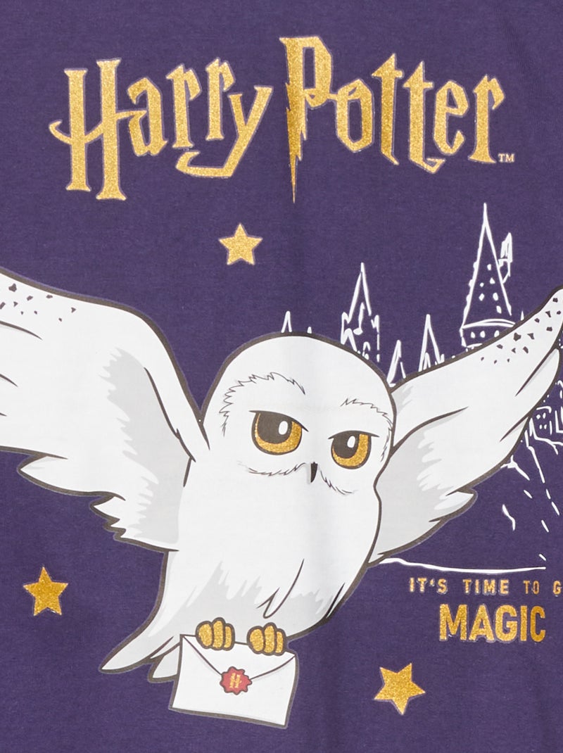 Poncho à capuche en polaire 'Harry Potter' - bleu marine - - 22.00