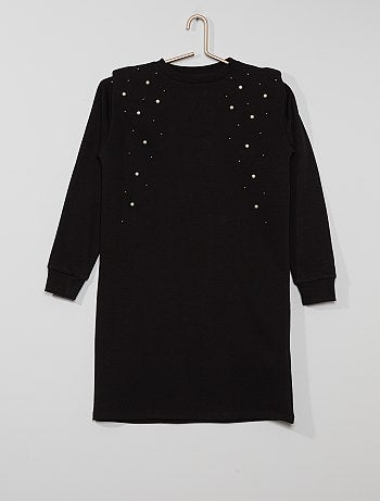 Robe sweat à perles