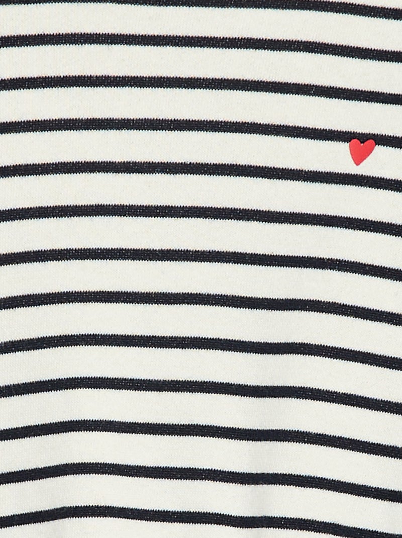 Robe sweat avec effet 2 en 1 à la base Blanc - Kiabi