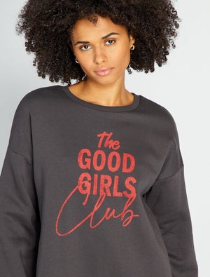 Sweat Tiffosi à Message - Coupe Régulière, Coton Mélangé, Intérieur Doux