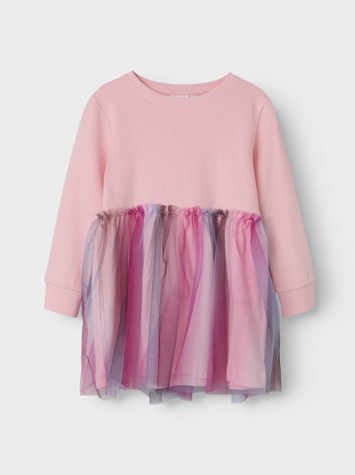 Robe sweat avec tulle - Guppy - Kiabi