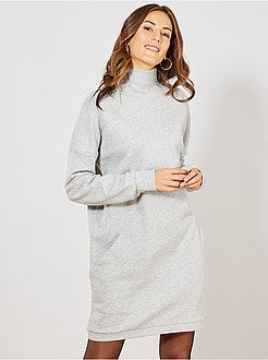 Robe sweat col montant - Kiabi